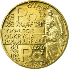 Coin, Poland, 2 Zlote, 1998, EF(40-45), Brass, KM:344