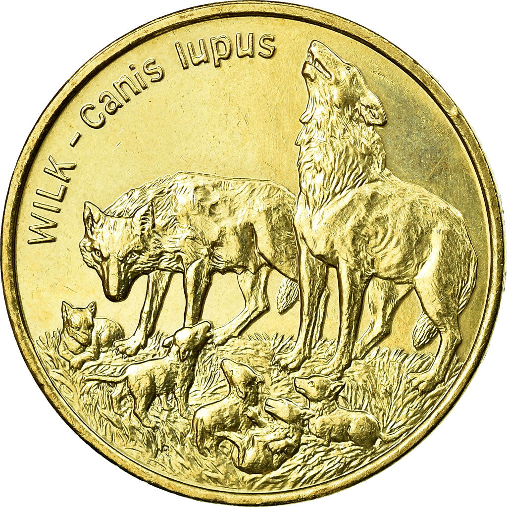 Coin, Poland, 2 Zlote, 1999, EF(40-45), Brass, KM:355