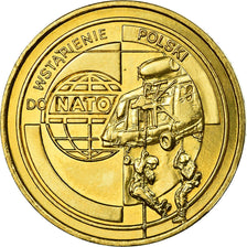 Coin, Poland, 2 Zlote, 1999, EF(40-45), Brass, KM:357