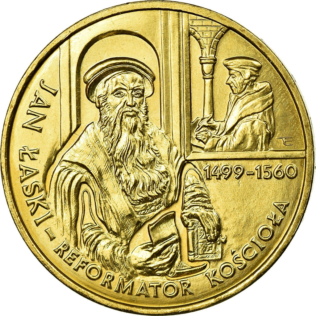 Coin, Poland, 2 Zlote, 1999, EF(40-45), Brass, KM:363