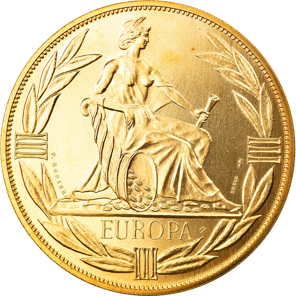 Frankrijk, Medaille, Ecu Europa, Europe Assise, Politics, Society, War, 1983