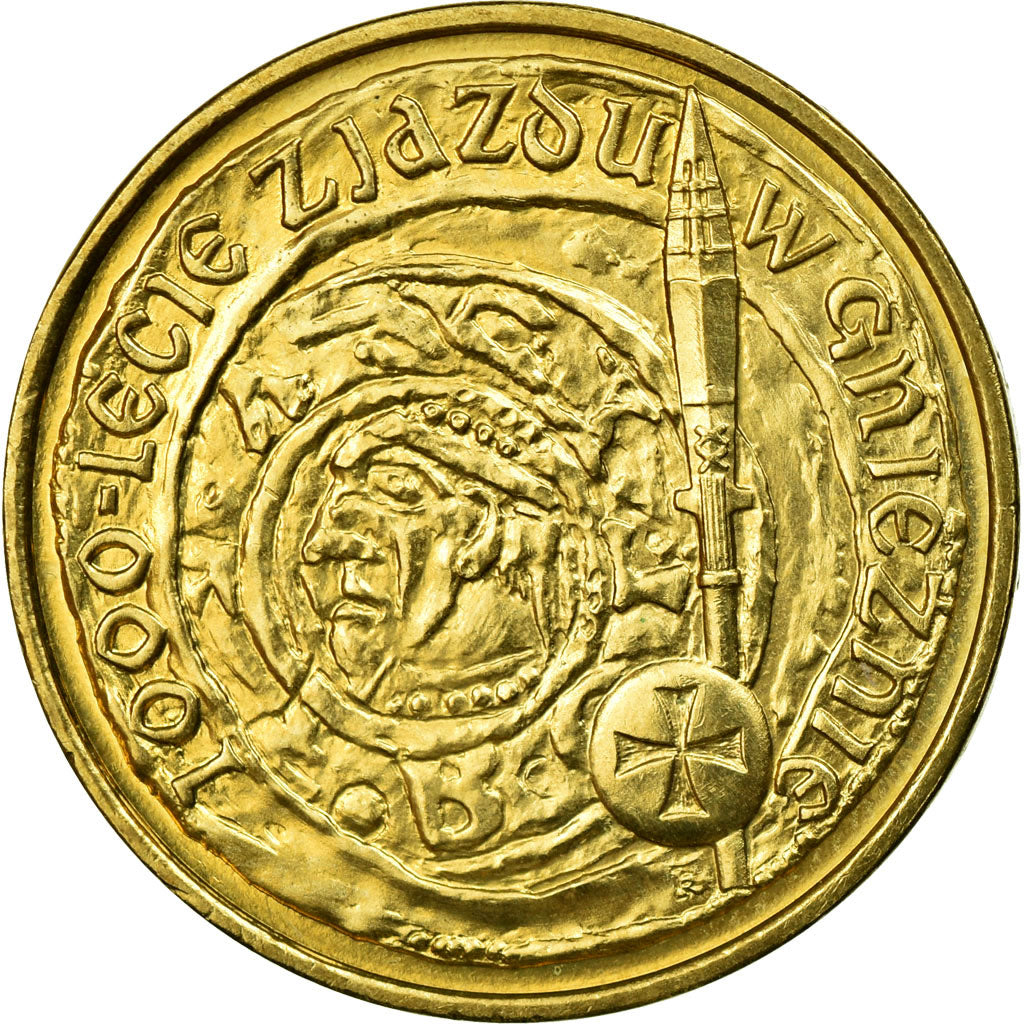 Coin, Poland, 2 Zlote, 2000, Warsaw, EF(40-45), Brass, KM:377