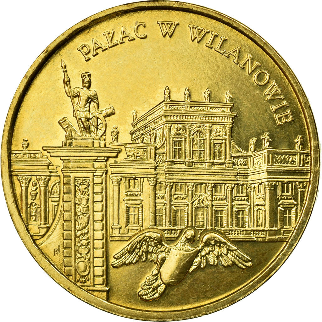Coin, Poland, 2 Zlote, 2000, EF(40-45), Brass, KM:390