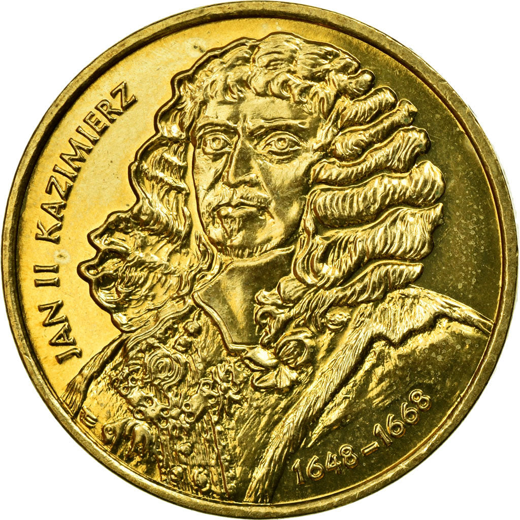 Coin, Poland, 2 Zlote, 2000, Warsaw, EF(40-45), Brass, KM:398