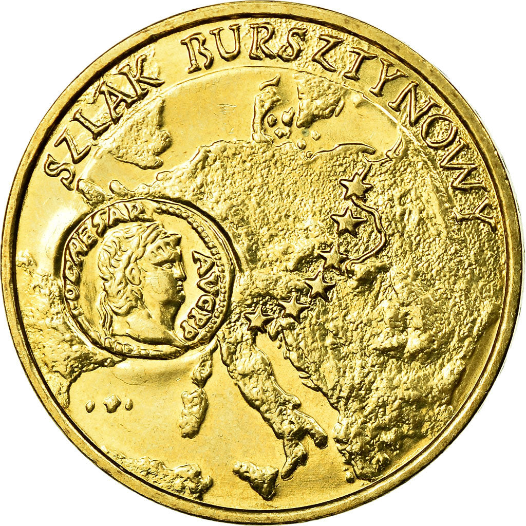 Coin, Poland, 2 Zlote, 2001, EF(40-45), Brass, KM:410