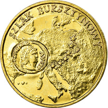 Coin, Poland, 2 Zlote, 2001, EF(40-45), Brass, KM:410