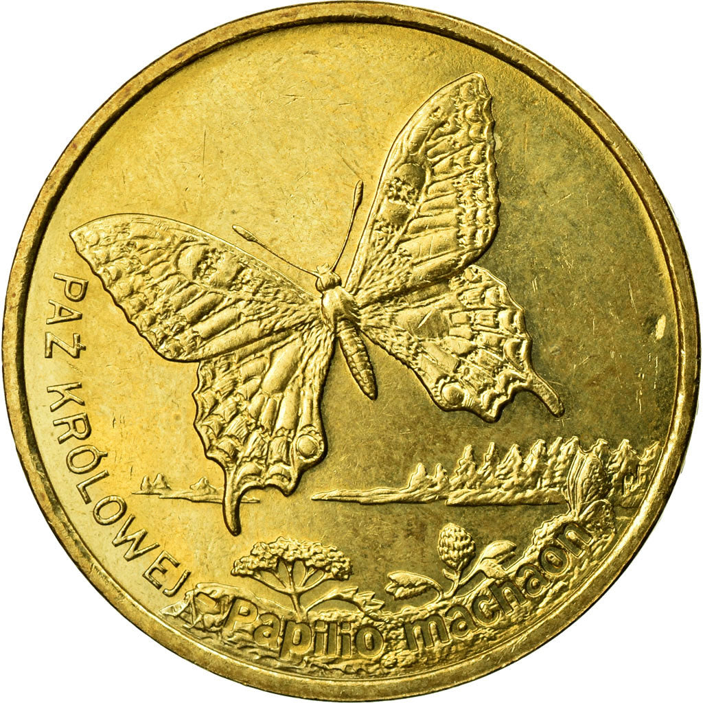 Coin, Poland, 2 Zlote, 2001, Warsaw, EF(40-45), Brass, KM:414