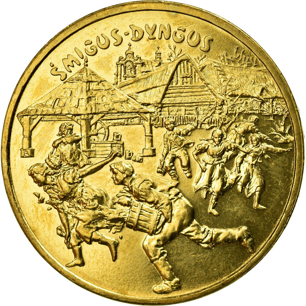 Coin, Poland, 2 Zlote, 2003, Warsaw, EF(40-45), Brass, KM:451