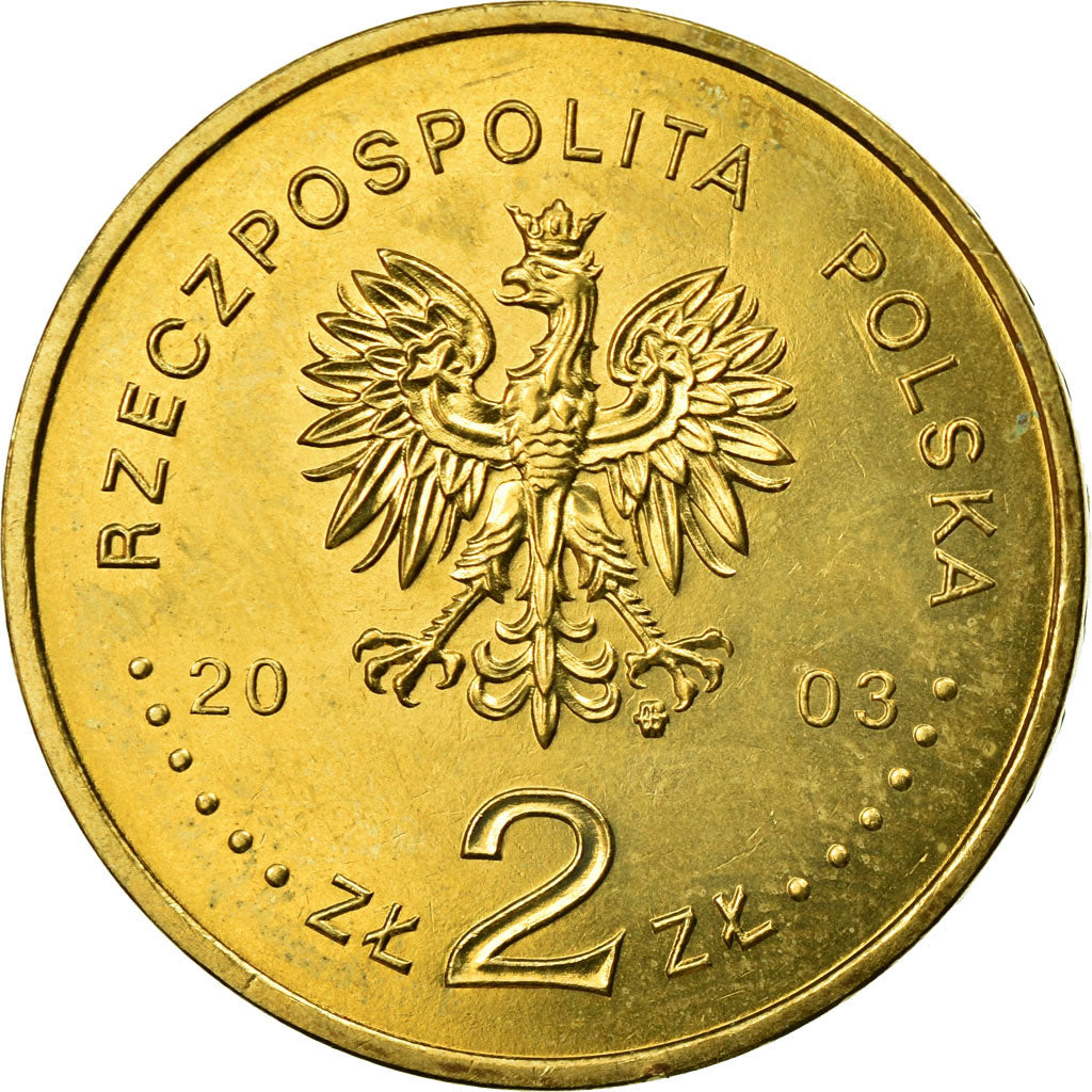 Moneta, Polonia, 2 Zlote, 2003, Warsaw, BB, Ottone, KM:473