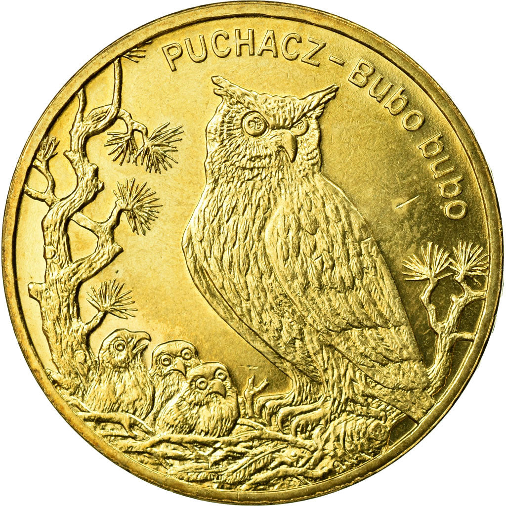 Coin, Poland, 2 Zlote, 2005, Warsaw, EF(40-45), Brass, KM:520