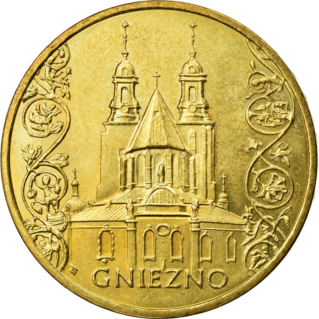 Coin, Poland, 2 Zlote, 2004, EF(40-45), Brass, KM:564