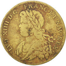 France, Royal, Token, EF(40-45), Brass, 28, Feuardent #12468, 7.30