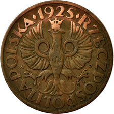 Coin, Poland, 2 Grosze, 1925, Warsaw, EF(40-45), Bronze, KM:9a