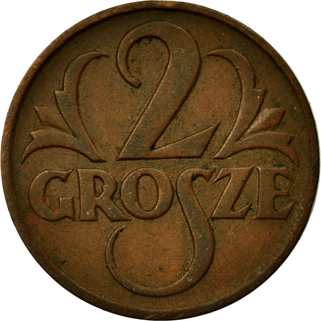 Coin, Poland, 2 Grosze, 1925, Warsaw, EF(40-45), Bronze, KM:9a