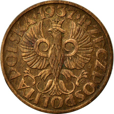 Coin, Poland, 2 Grosze, 1937, Warsaw, EF(40-45), Bronze, KM:9a