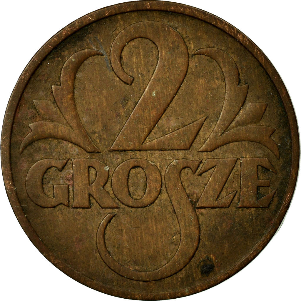 Coin, Poland, 2 Grosze, 1937, Warsaw, EF(40-45), Bronze, KM:9a