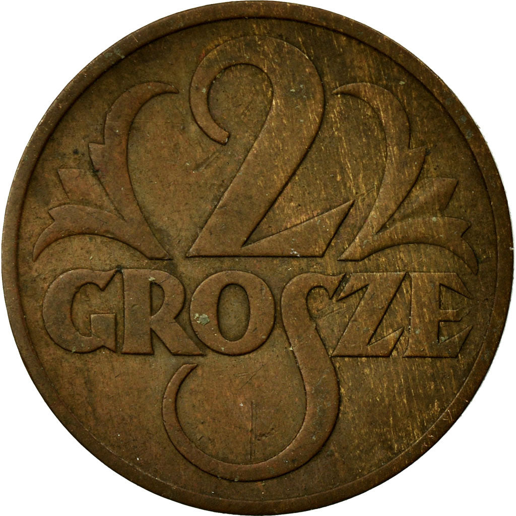 Coin, Poland, 2 Grosze, 1938, Warsaw, EF(40-45), Bronze, KM:9a