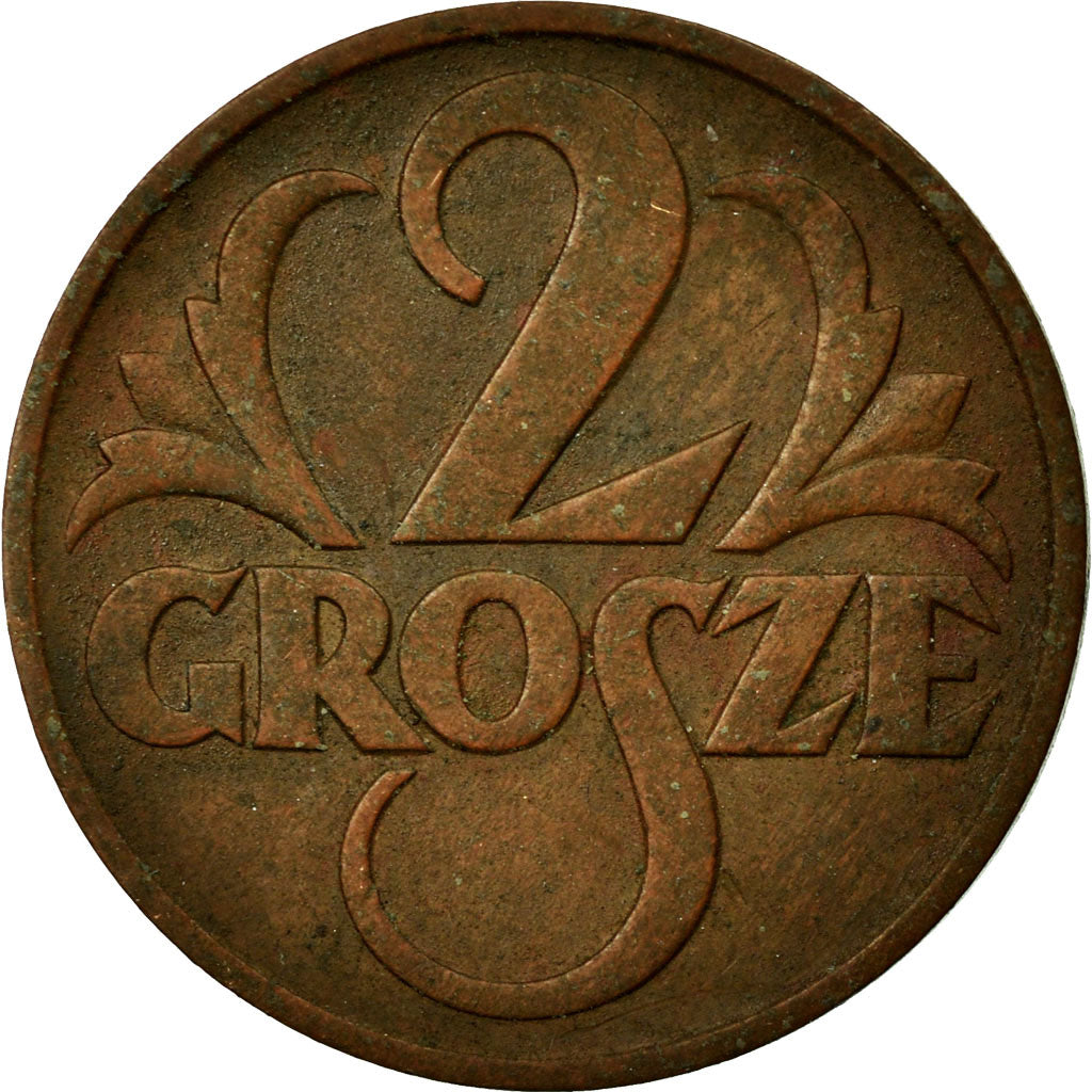 Coin, Poland, 2 Grosze, 1939, Warsaw, EF(40-45), Bronze, KM:9a