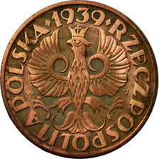 Moneta, Polonia, 2 Grosze, 1939, Warsaw, BB, Bronzo, KM:9a