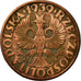 Moneta, Polonia, 2 Grosze, 1939, Warsaw, BB, Bronzo, KM:9a
