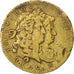France, Royal, Token, VF(20-25), Brass, 25, Feuardent #13073, 5.00