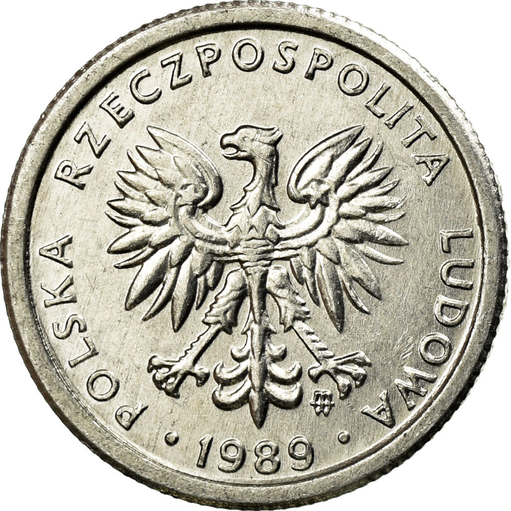 Moneda, Polonia, Zloty, 1989, Warsaw, EBC, Aluminio, KM:49.3