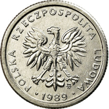 Moneda, Polonia, Zloty, 1989, Warsaw, EBC, Aluminio, KM:49.3