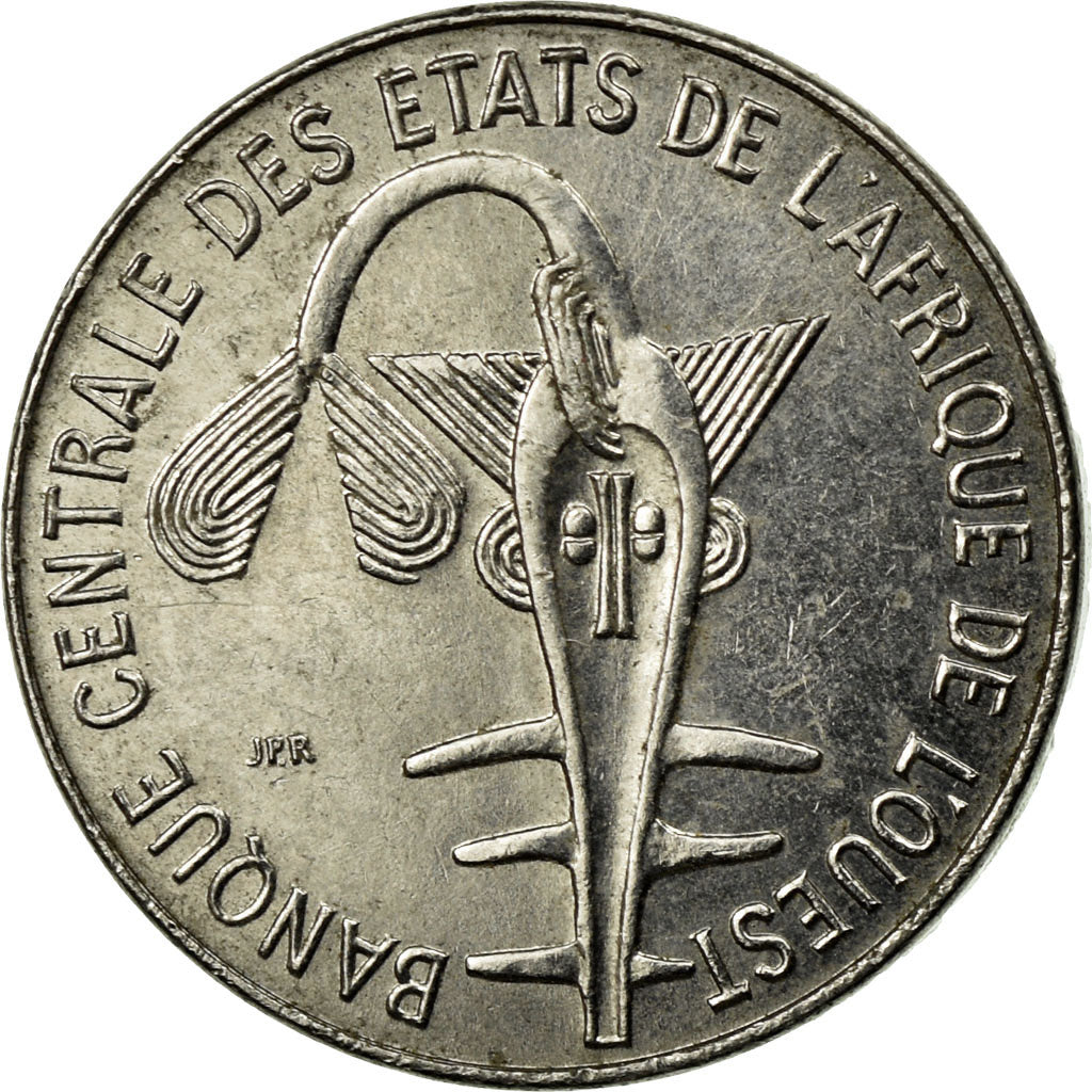 Moneda, Estados del África Occidental, Franc, 1977, MBC, Acero, KM:8