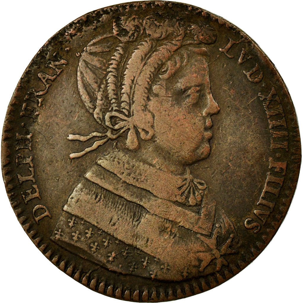 France, Token, Royal, EF(40-45), Copper, Feuardent:11163