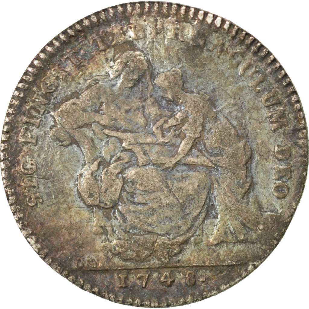 France, Trades, Token, F(12-15), Silver, 28, Feuardent #5285, 6.10