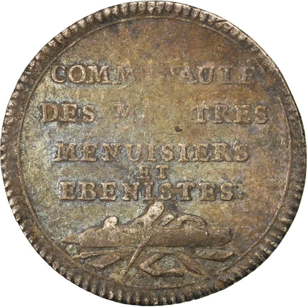 France, Trades, Token, F(12-15), Silver, 28, Feuardent #5285, 6.10