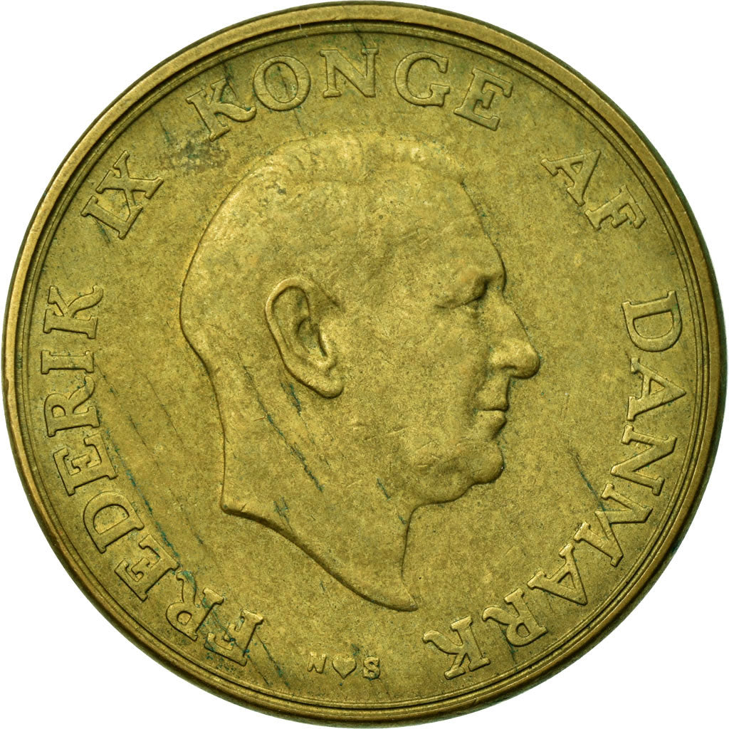 Munten, Denemarken, Frederik IX, 2 Kroner, 1947, Copenhagen, ZF