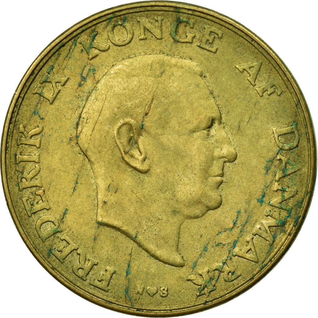 Moneta, Danimarca, Frederik IX, Krone, 1948, Copenhagen, BB, Alluminio-bronzo