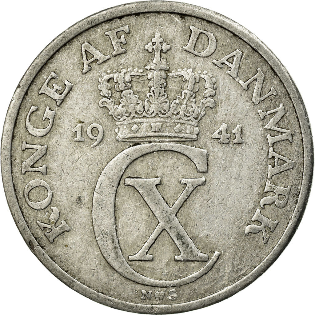 Monnaie, Danemark, Christian X, 5 Öre, 1941, Copenhagen, TB, Aluminium, KM:834