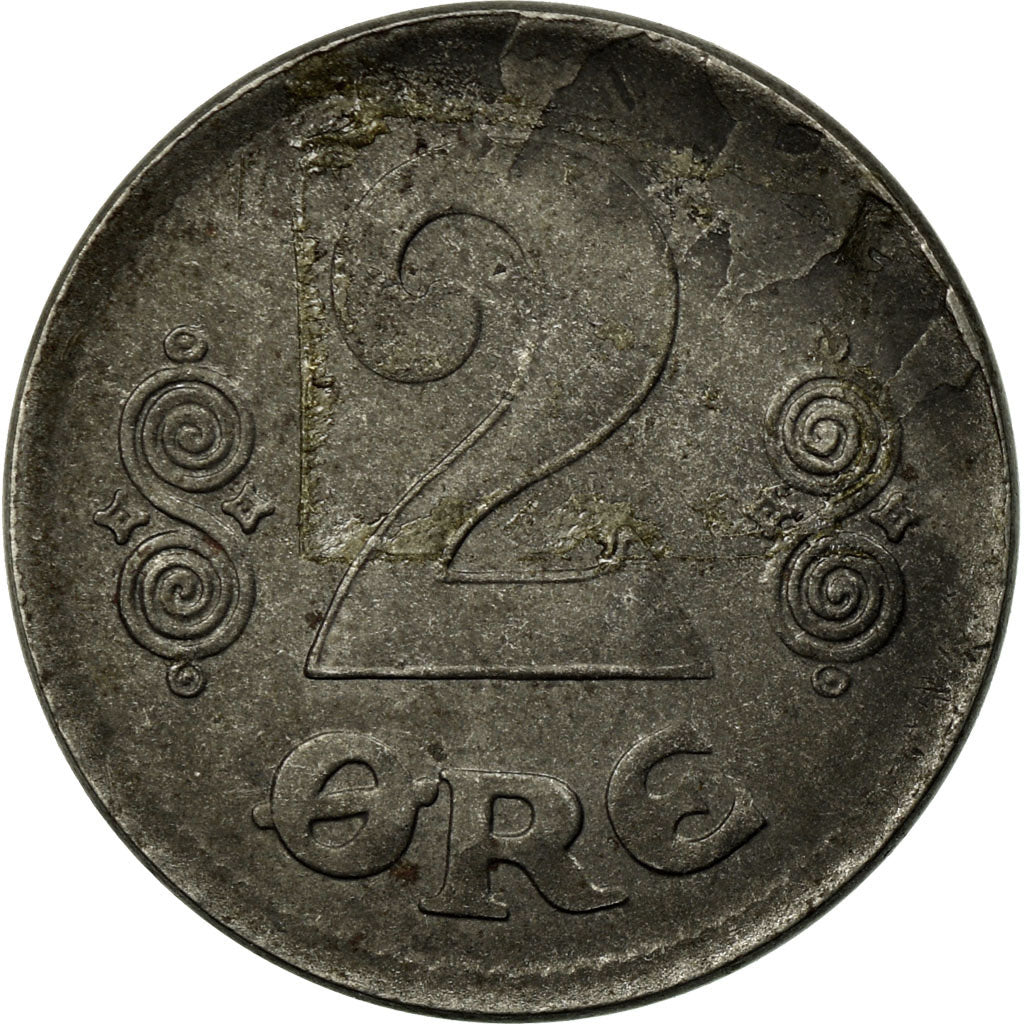 Coin, Denmark, Christian X, 2 Öre, 1913, Copenhagen, VF(30-35), Bronze