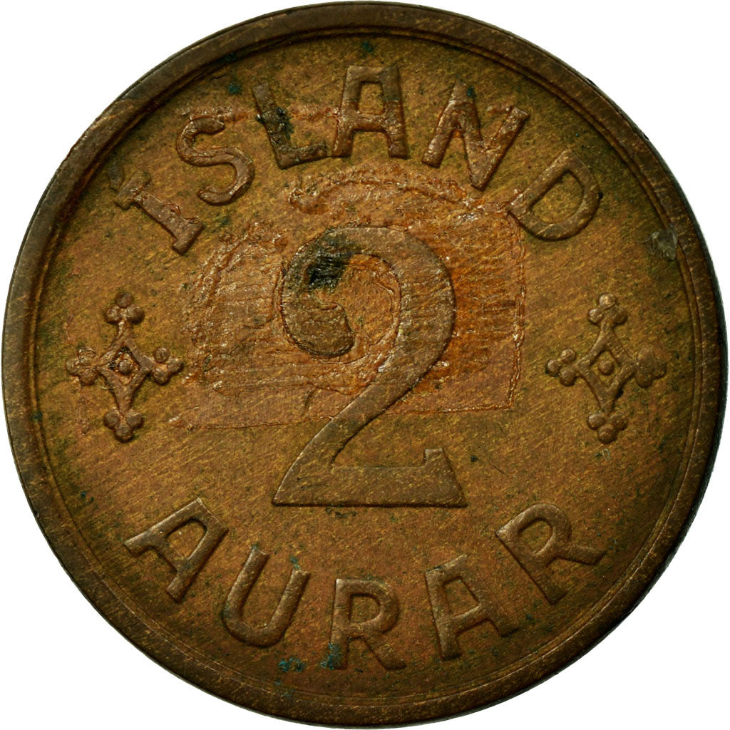 Monnaie, Iceland, Christian X, 2 Aurar, 1940, Londres, TTB, Bronze, KM:6.2