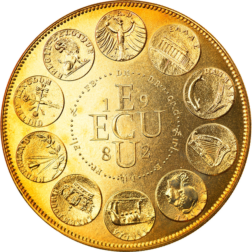 France, Medal, Ecu Europa, Europe Assise, Politics, Society, War, 1982, Rodier