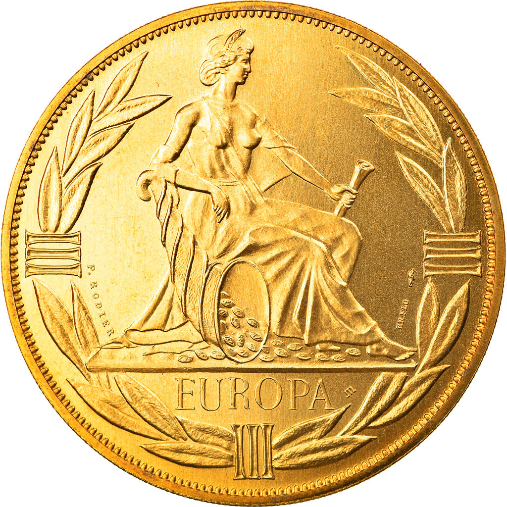 France, Medal, Ecu Europa, Europe Assise, Politics, Society, War, 1982, Rodier