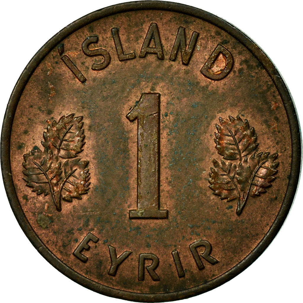 Moneta, Islandia, Eyrir, 1953, EF(40-45), Bronze, KM:8