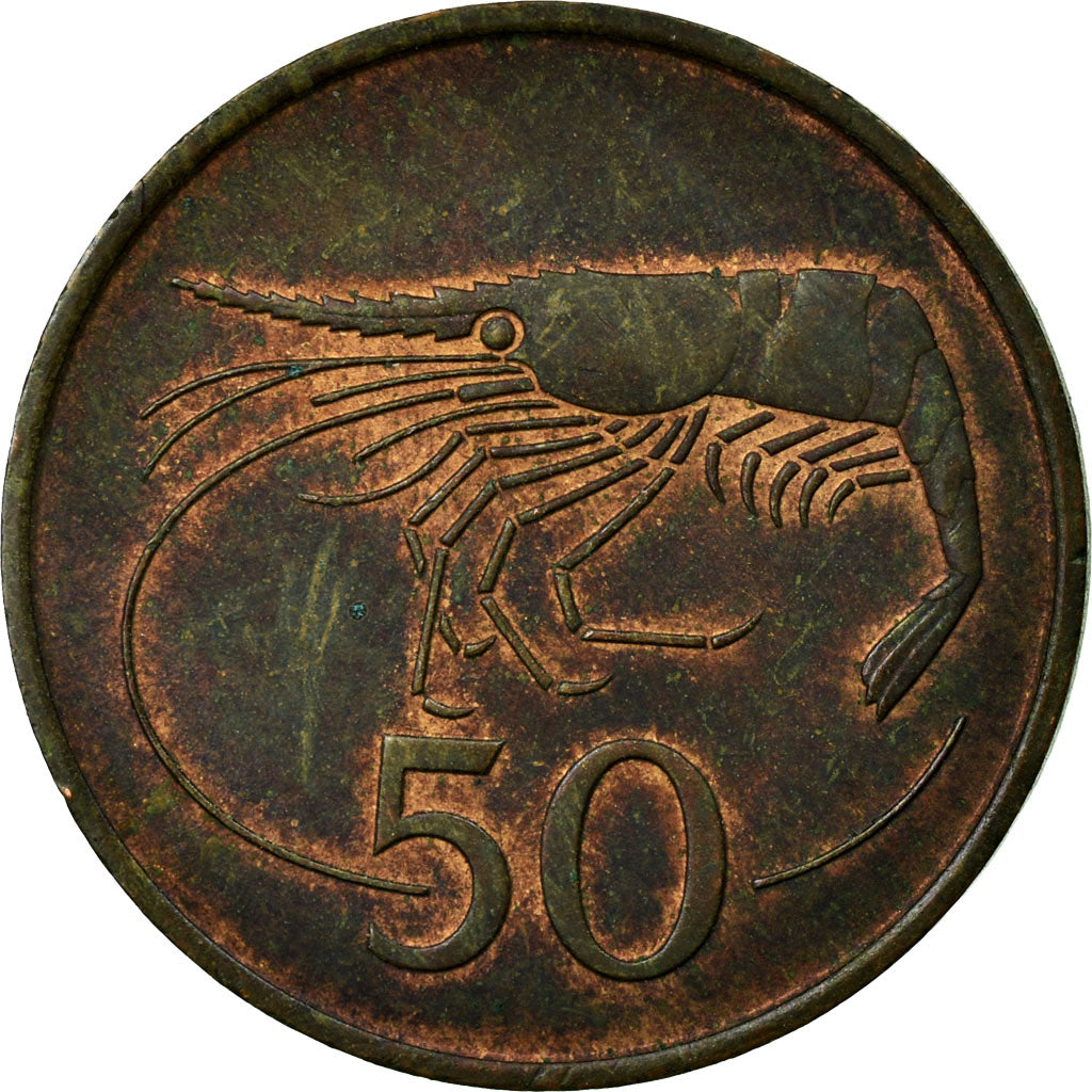 Coin, Iceland, 50 Aurar, 1981, VF(30-35), Bronze, KM:26