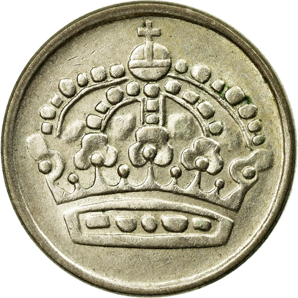 Coin, Sweden, Gustaf VI, 25 Öre, 1952, EF(40-45), Silver, KM:824
