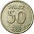 Coin, Sweden, Gustaf VI, 50 Öre, 1957, EF(40-45), Silver, KM:825