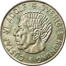 Coin, Sweden, Gustaf VI, 5 Kronor, 1955, EF(40-45), Silver, KM:829