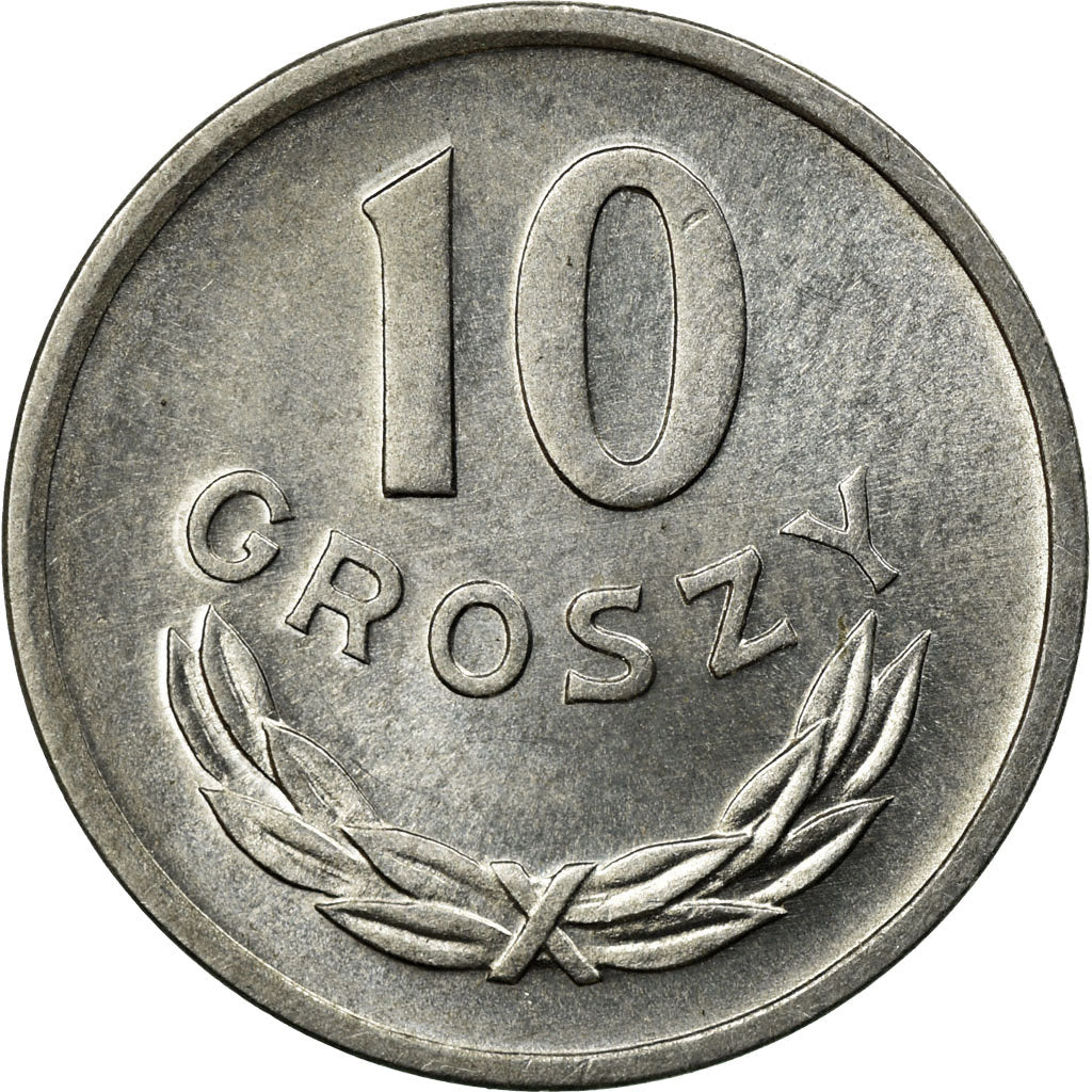 Moneda, Polonia, 10 Groszy, 1949, Kremnica, EBC, Cobre - níquel, KM:42