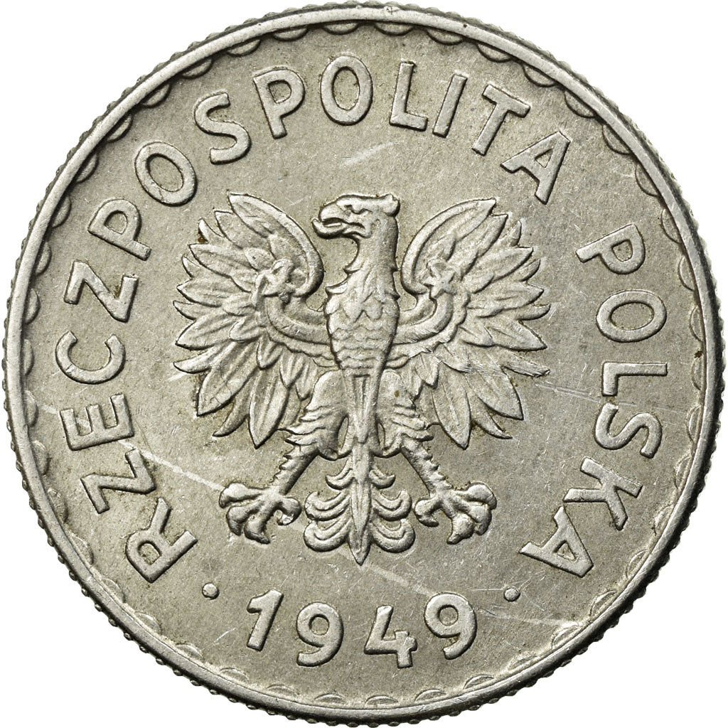 Münze, Polen, Zloty, 1949, Kremnica, SS, Copper-nickel, KM:45