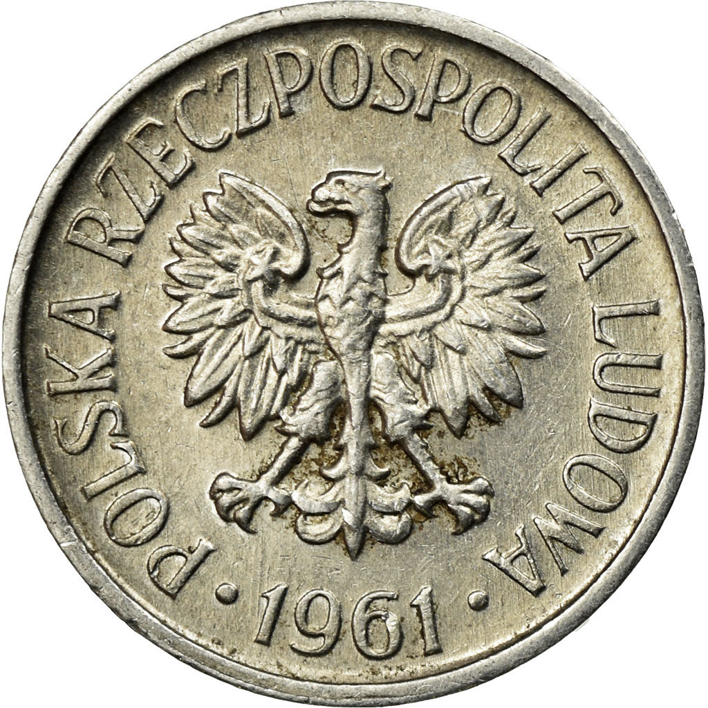 Coin, Poland, 5 Groszy, 1961, Warsaw, EF(40-45), Aluminum, KM:A46