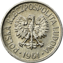 Coin, Poland, 5 Groszy, 1961, Warsaw, EF(40-45), Aluminum, KM:A46