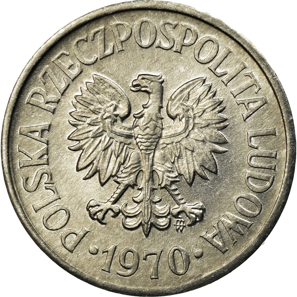 Münze, Polen, 20 Groszy, 1970, Warsaw, VZ, Aluminium, KM:A47