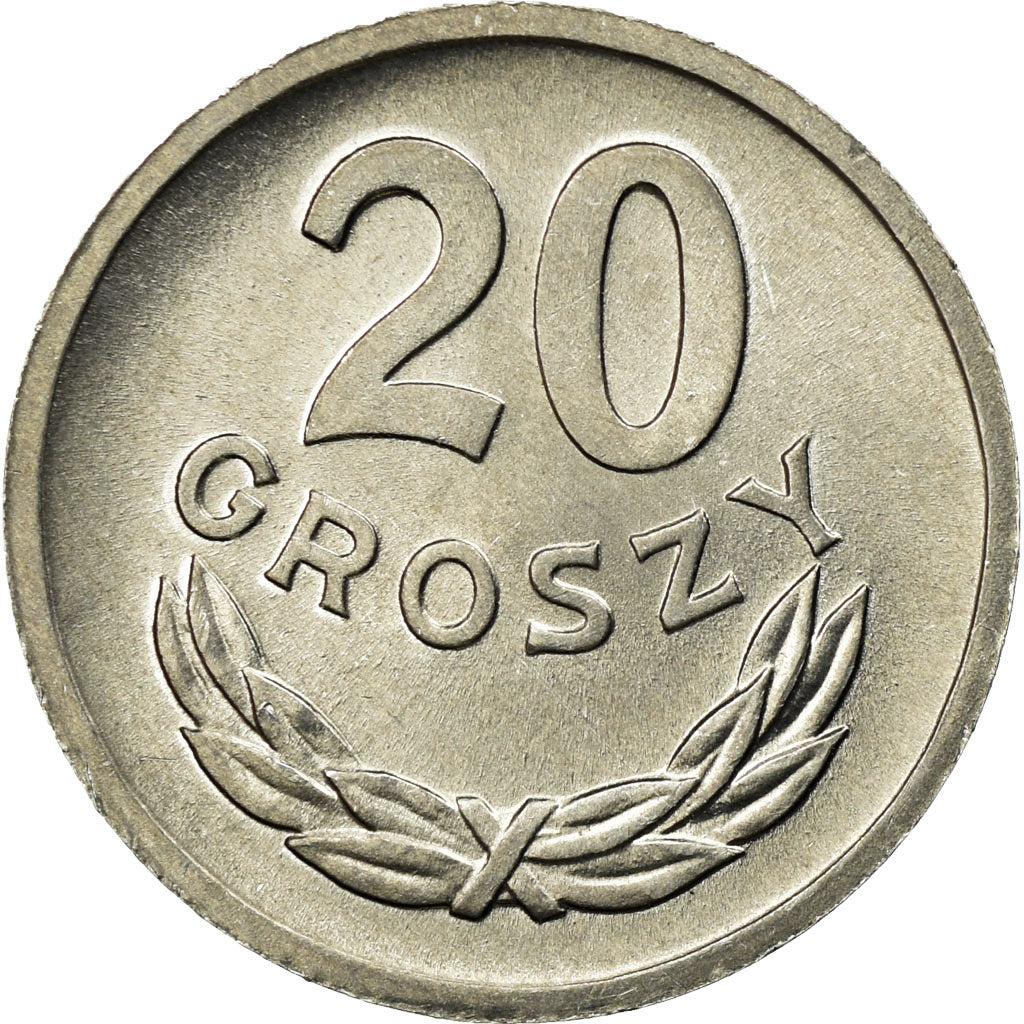 Münze, Polen, 20 Groszy, 1970, Warsaw, VZ, Aluminium, KM:A47
