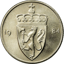 Monnaie, Norvège, Olav V, 50 Öre, 1984, SUP, Copper-nickel, KM:418
